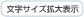 文字サイズ拡大表示