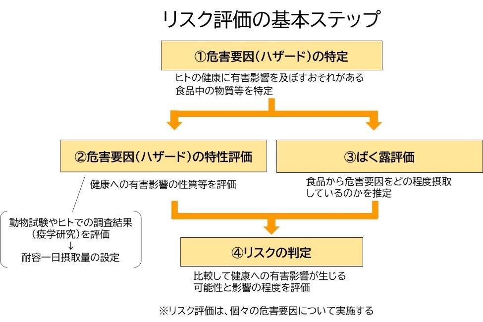 リスク評価の基本ステップの図