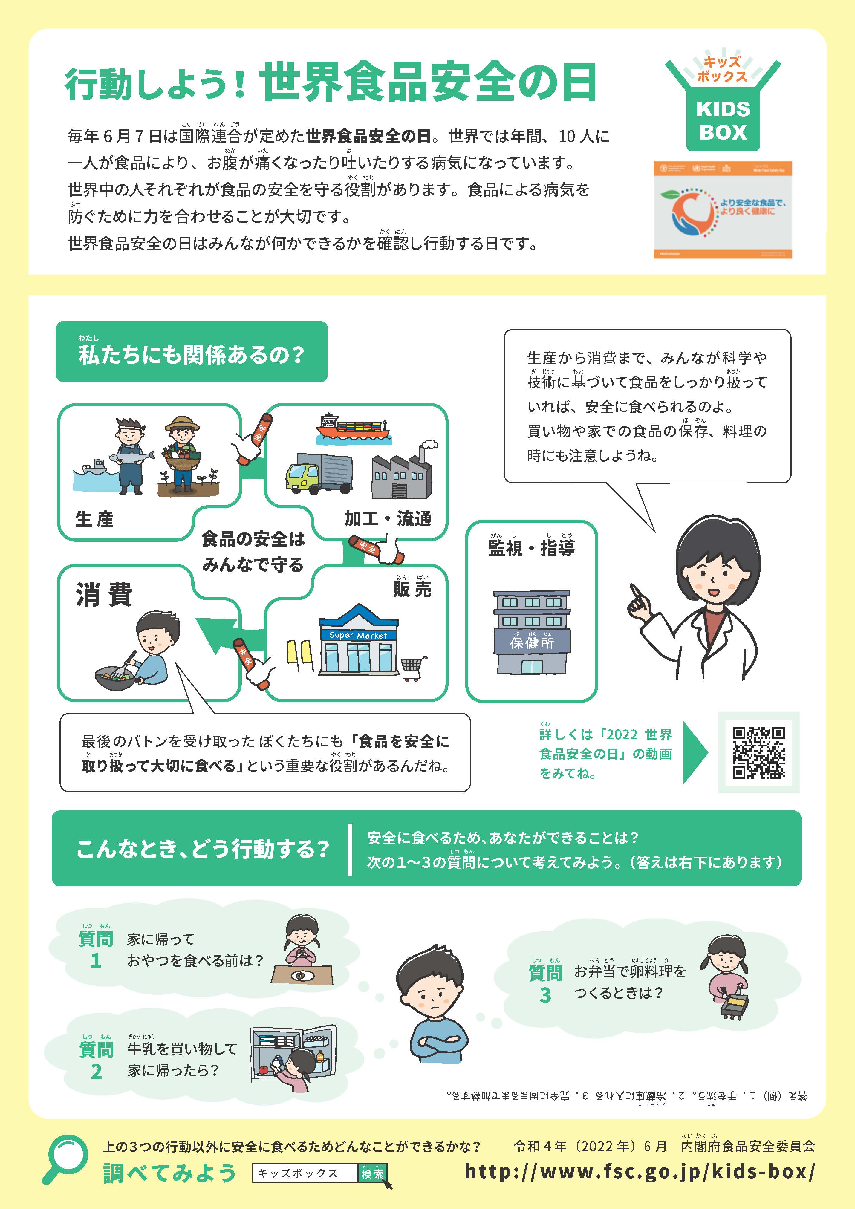 行動しよう！世界食品安全の日