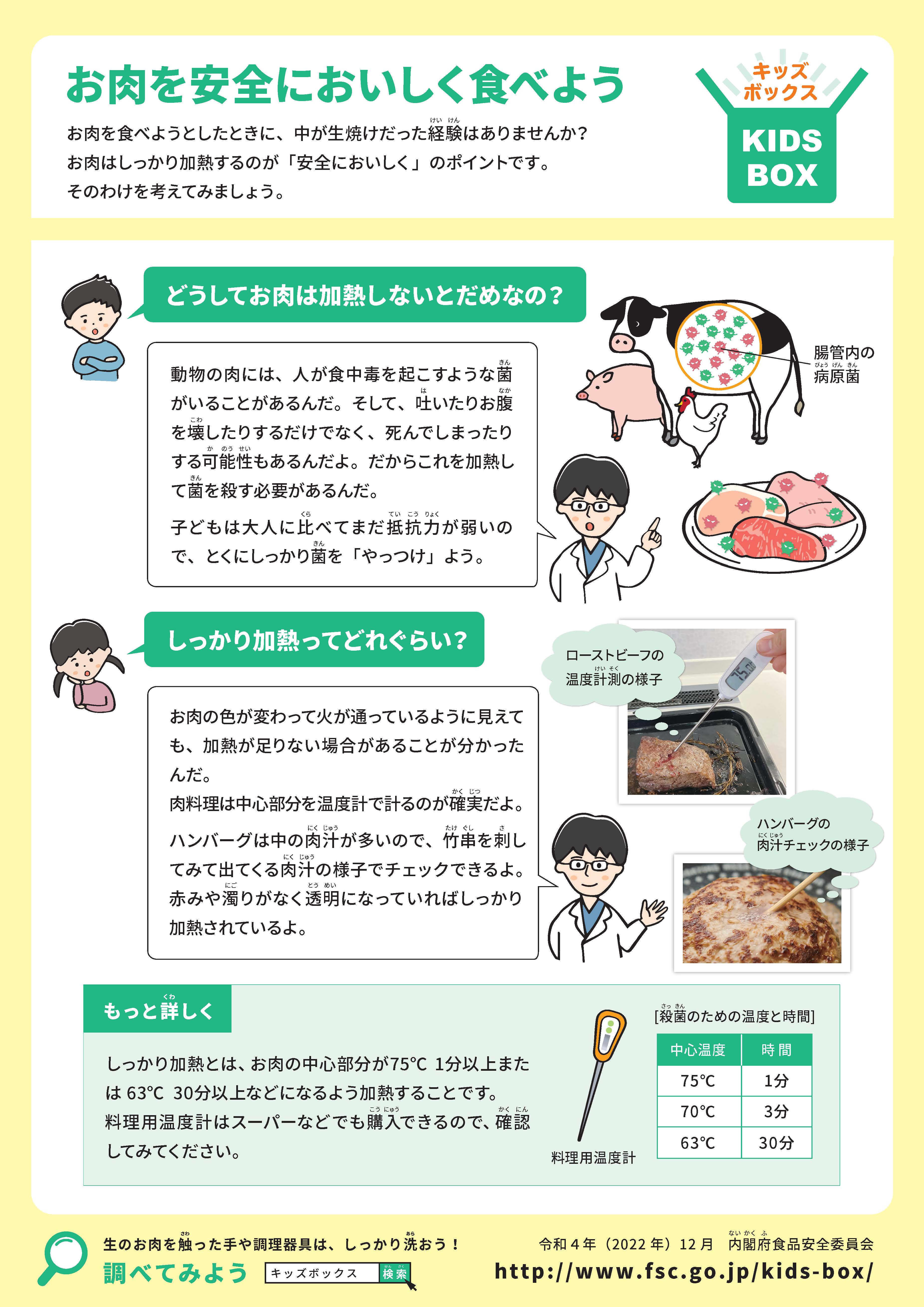 キッズボックス 食品安全委員会 食の安全 を科学する